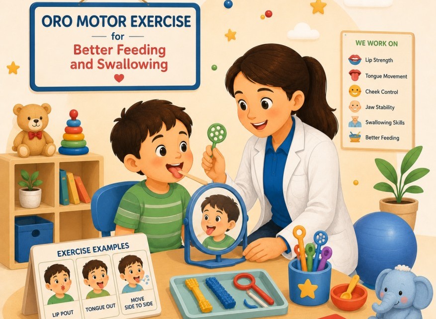 Oro Motor Exercise for Better Feeding and Swallowing